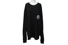 Load image into Gallery viewer, 新品同様 CHROME HEARTS クロムハーツ ラスベガス限定 ホースシュー ロゴ ロンT 長袖Tシャツ ブラック ホワイト サイズXXL 中古 4b004085
