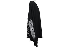 新品同様 CHROME HEARTS クロムハーツ ラスベガス限定 ホースシュー ロゴ ロンT 長袖Tシャツ ブラック ホワイト サイズXXL 中古 4b004085