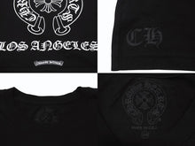 Load image into Gallery viewer, 新品同様 CHROME HEARTS クロムハーツ ラスベガス限定 ホースシュー ロゴ ロンT 長袖Tシャツ ブラック ホワイト サイズXXL 中古 4b004085