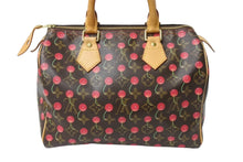 Load image into Gallery viewer, LOUIS VUITTON ルイヴィトン スピーディ25 ハンドバッグ M95009 モノグラム チェリー ブラウン 村上隆 美品 中古 4b004089