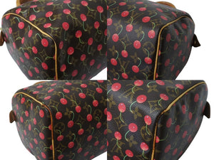 LOUIS VUITTON ルイヴィトン スピーディ25 ハンドバッグ M95009 モノグラム チェリー ブラウン 村上隆 美品 中古 4b004089