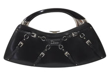 Load image into Gallery viewer, CHRISTIAN DIOR クリスチャンディオール ハンドバッグ ボンテージ ヴィンテージ 11-MA-0063 ブラック シルバー金具 美品 中古 4b004090