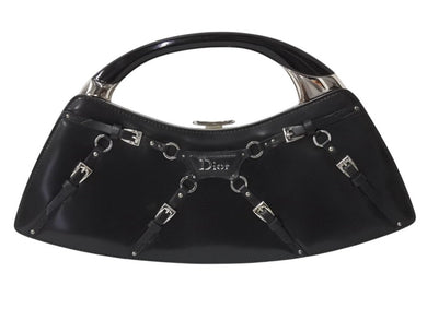 美品・ヴィンテージ【DIOR】LADY DIOR トカゲ革ハンドバッグ Dior レディディオール ハンドバッグ