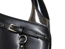 Load image into Gallery viewer, CHRISTIAN DIOR クリスチャンディオール ハンドバッグ ボンテージ ヴィンテージ 11-MA-0063 ブラック シルバー金具 美品 中古 4b004090