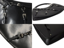 Load image into Gallery viewer, CHRISTIAN DIOR クリスチャンディオール ハンドバッグ ボンテージ ヴィンテージ 11-MA-0063 ブラック シルバー金具 美品 中古 4b004090