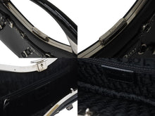 Load image into Gallery viewer, CHRISTIAN DIOR クリスチャンディオール ハンドバッグ ボンテージ ヴィンテージ 11-MA-0063 ブラック シルバー金具 美品 中古 4b004090