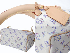 新品同様 LOUISVUITTON ルイヴィトン コレクション スピーディ バンドリエール20 ノーティカル M24709 IC ホワイト マルチカラー 中古 4b004091