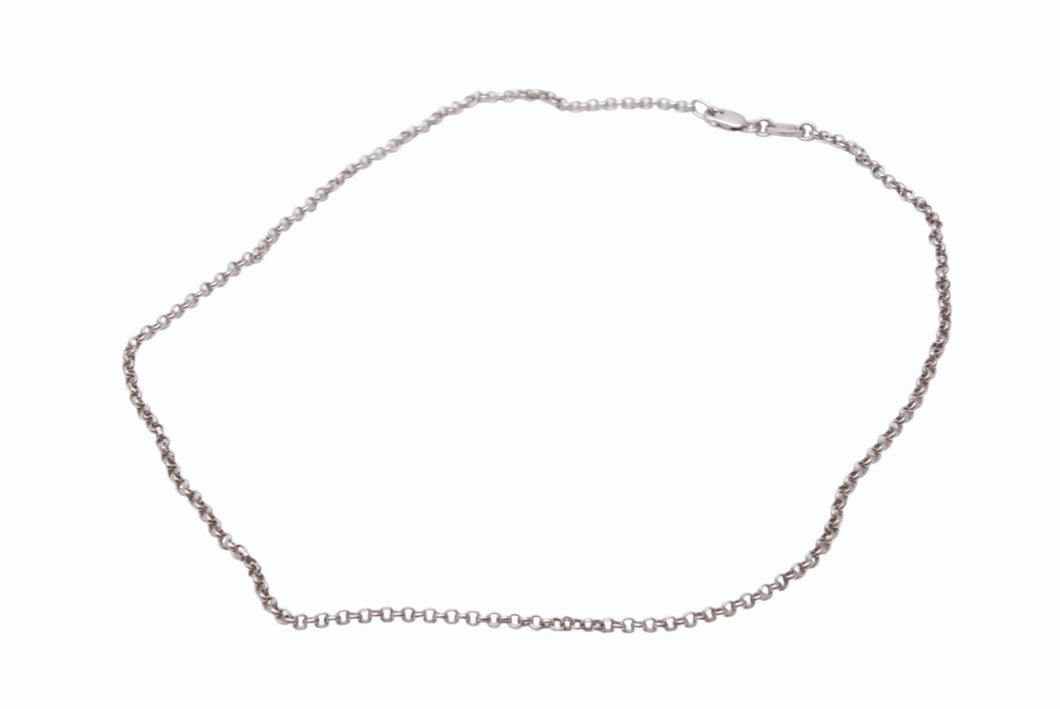 CHROME HEARTS クロムハーツ NECKCHAIN R16 ロールチェーン 16インチ ネックレス 重量約4.5g 全長約41cm シルバ−925 美品 中古 4b004092 