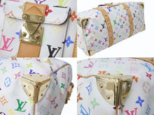 Load image into Gallery viewer, LOUIS VUITTON ルイヴィトン キーポル45 ボストンバッグ M92641 モノグラム マルチカラー ホワイト 村上隆 美品 中古 4b004093