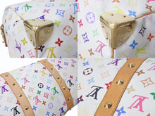 Load image into Gallery viewer, LOUIS VUITTON ルイヴィトン キーポル45 ボストンバッグ M92641 モノグラム マルチカラー ホワイト 村上隆 美品 中古 4b004093