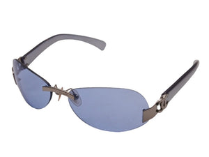 美品 CHANEL シャネル 4002 リムレス サングラス ブルーレンズ CHANEL リムレス サングラス ジェニ着用 rimless ブルー 4002