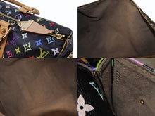 Load image into Gallery viewer, 極美品 LOUIS VUITTON ルイヴィトン キーポル 45 ボストンバッグ M92640 モノグラム マルチカラー ブラック 村上隆 中古 4b004097