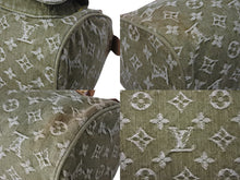 Load image into Gallery viewer, 極美品 LOUIS VUITTON ルイヴィトン ハンドバッグ デニム ネオスピーディ M95215 モノグラムデニム カーキ ゴールド金具 中古 4b004098