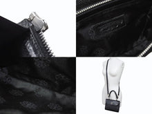 Load image into Gallery viewer, 極美品 CHROME HEARTS クロムハーツ ドッグアダムス BSフレア 2WAYバッグ ダガージップ レザー シルバ−925 ブラック 中古 4b004099