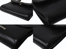 Load image into Gallery viewer, 極美品 CHROME HEARTS クロムハーツ ドッグアダムス BSフレア 2WAYバッグ ダガージップ レザー シルバ−925 ブラック 中古 4b004099