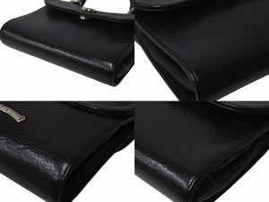 極美品 CHROME HEARTS クロムハーツ ドッグアダムス BSフレア 2WAYバッグ ダガージップ レザー シルバ−925 ブラック 中古 4b004099