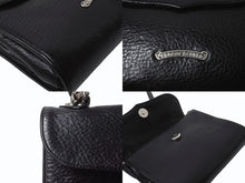 Load image into Gallery viewer, 極美品 CHROME HEARTS クロムハーツ ドッグアダムス BSフレア 2WAYバッグ ダガージップ レザー シルバ−925 ブラック 中古 4b004099