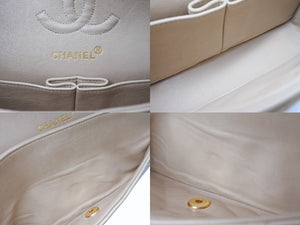 CHANEL シャネル マトラッセ23 Wフラップ Wチェーンショルダーバッグ 2番台 ラムスキン ココマーク ベージュ ゴールド金具 美品 中古 4b004104