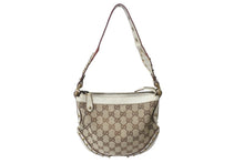 Load image into Gallery viewer, GUCCI グッチ シェリーライン ワンショルダーバッグ 144157 213317 GGキャンバス レザー ブラウン ベージュ 美品 中古 4b004106