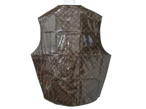 極美品 LOUIS VUITTON ルイヴィトン インフレーダブルキャンバス モノグラム ベスト 21SS ヴァージル期 希少 ブラウン 中古 4b004109