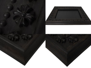 極美品 CHROME HEARTS クロムハーツ エボニーウッド フレーム 額縁 CHプラス ブラウン シルバー925 中古 4b004117 