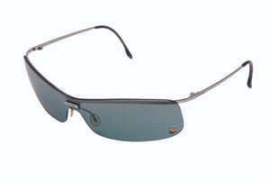 CHANEL シャネル リムレス サングラス アイウェア 4043-B c.124/7G 120 ココマーク メタル シルバー 美品 中古 4b004123