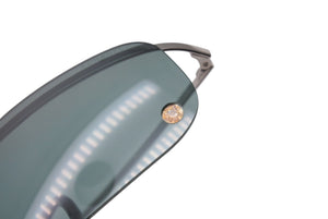 CHANEL シャネル リムレス サングラス アイウェア 4043-B c.124/7G 120 ココマーク メタル シルバー 美品 中古 4b004123