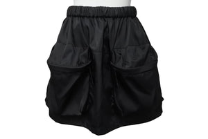 極美品 PRADA プラダ ナイロン ミニスカート 21H853 サイズ38 フレア ブラック イタリア製 中古 4b004126