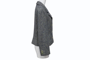 CHANEL シャネル ツイード ショートジャケット P18353V10570 サイズ40 ココマークボタン マルチカラー 美品 中古 4b004127