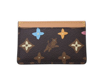 画像をギャラリービューアに読み込む, 極美品 LOUIS VUITTON ルイヴィトン モノグラム ポルト カルト サーンプル カードケース M83348 ブラウン マルチカラー 中古 4b004131