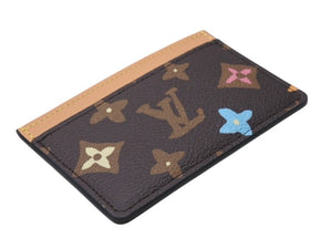 極美品 LOUIS VUITTON ルイヴィトン モノグラム ポルト カルト サーンプル カードケース M83348 ブラウン マルチカラー 中古 4b004131