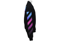 Load image into Gallery viewer, OFF WHITE オフホワイト 18AW DIAG GRADIENT VARSITY JACKET ウール グラデーション スタジャン ブラック サイズXS 美品 中古 4b004137