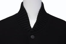 Load image into Gallery viewer, OFF WHITE オフホワイト 18AW DIAG GRADIENT VARSITY JACKET ウール グラデーション スタジャン ブラック サイズXS 美品 中古 4b004137