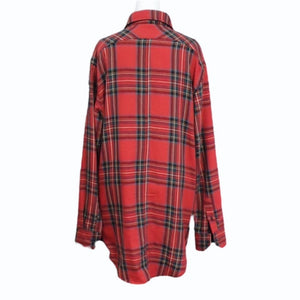 FEAR OF GOD フィアオブゴッド Jerry Lorenzo Zipper Flannel フランネルシャツ 長袖シャツ レッド サイズM 美品 中古 4b004138