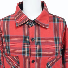 Load image into Gallery viewer, FEAR OF GOD フィアオブゴッド Jerry Lorenzo Zipper Flannel フランネルシャツ 長袖シャツ レッド サイズM 美品 中古 4b004138