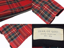 Load image into Gallery viewer, FEAR OF GOD フィアオブゴッド Jerry Lorenzo Zipper Flannel フランネルシャツ 長袖シャツ レッド サイズM 美品 中古 4b004138