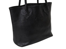 画像をギャラリービューアに読み込む, CHROME HEARTS クロムハーツ FS TOTE トートバッグ CHクロスパッチ ダガージップ レザー ブラック シルバー925 美品 中古 4b004139 