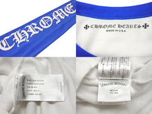 画像をギャラリービューアに読み込む, 極美品 CHROME HEARTS クロムハーツ ラグラン長袖Tシャツ サイズM ホースシューアーム CHロゴ プリント 中古 4b004140 