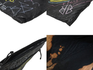 BALENCIAGA バレンシアガ 18SS Graffiti Clutch Bag グラフィティ クラッチバッグ 459745 ブラック 良品 中古 4b004145