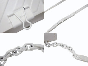 OFF WHITE オフホワイト バインダー クリップ ソフト ショルダーバッグ レザー ホワイト 良品 中古 4b004147