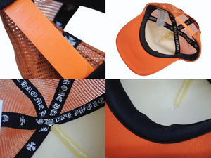 CHROME HEARTS クロムハーツ MATTY BOY マッティボーイ セックス レコード It Is What It Is トラッカーハット メッシュキャップ オレンジ 美品 中古 4b004148 