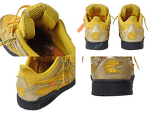 Load image into Gallery viewer, NIKE × Off-White ナイキ オフホワイト エアラバーダンク ユニバーシティゴールド CU6015-700 スニーカー イエロー サイズ27cm 良品 中古 4b004152
