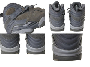 NIKE ナイキ エアジョーダン 8 レトロ スニーカー 305381 スウェード サイズ26.5 グレー 美品 中古 4b004153