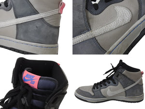 NIKE SB DUNK HI PRO ISO ナイキ ダンク ハイ プロ スニーカー グレー レザー 26.5cm DJ9800-001 中古 4b004154