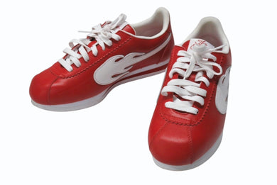 4HUNNID スニーカー YG The Flame Shoes スニーカー レッド ホワイト US 8 美品 中古 4b004156