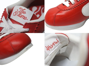 4HUNNID スニーカー YG The Flame Shoes スニーカー レッド ホワイト US 8 美品 中古 4b004156