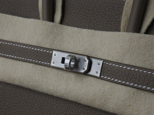 新品未使用 HERMES エルメス ハンドバッグ K刻印 バーキン25 エトゥープ マットシルバー金具トゴ 中古 4b004159