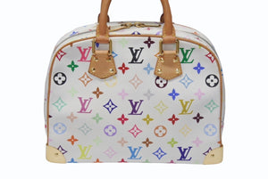 LOUIS VUITTON ルイヴィトン ハンドバッグ トゥルーヴィル モノグラム ホワイト マルチカラー M92663 ゴールド金具 中古 4b004163