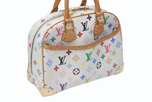 LOUIS VUITTON ルイヴィトン ハンドバッグ トゥルーヴィル モノグラム ホワイト マルチカラー M92663 ゴールド金具 中古 4b004163