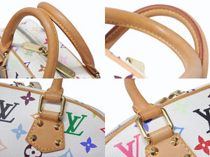 LOUIS VUITTON ルイヴィトン ハンドバッグ トゥルーヴィル モノグラム ホワイト マルチカラー M92663 ゴールド金具 中古 4b004163